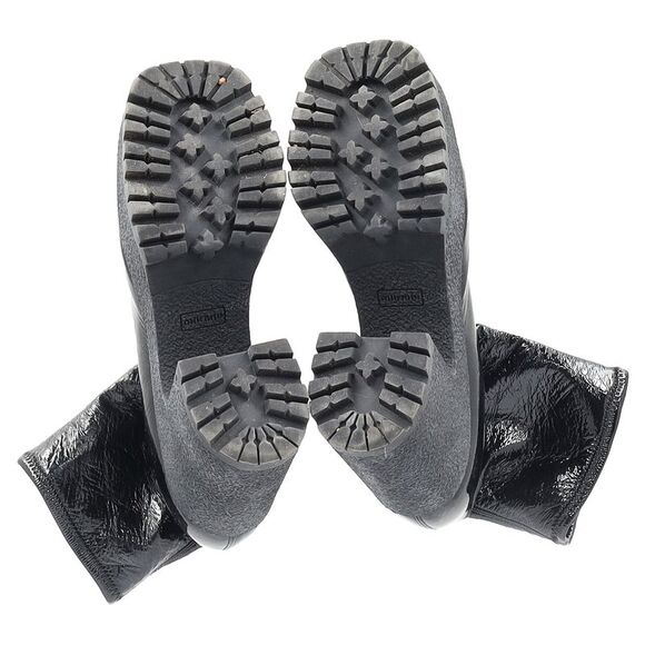 Miu Miu Stretch Platform Boots in Black Naplak Leather - Picture 6 of 6